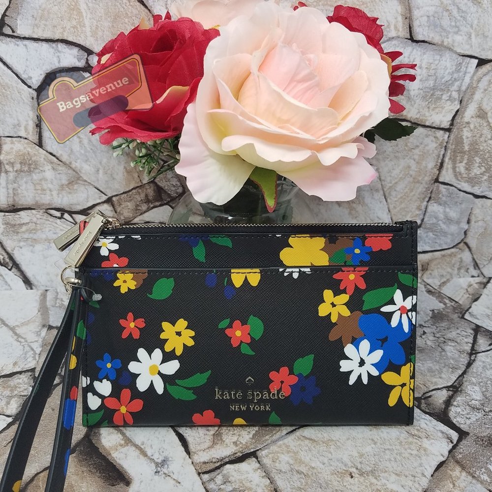 Sailing Medium Double Zip Wristlet Kate Spade - Picture 1 of 14
